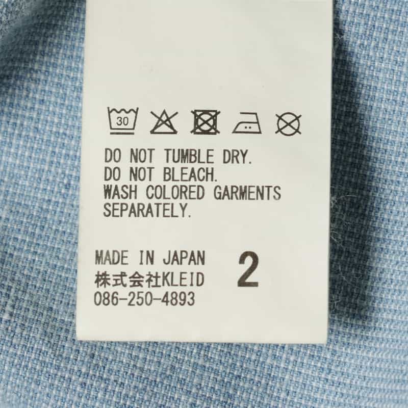 ANCELLM ANCELLM＜アンセルム＞ エイジングシャツ LIGHT BLUE