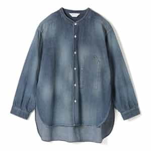 ANCELLM＜アンセルム＞ バンドカラーデニムシャツ