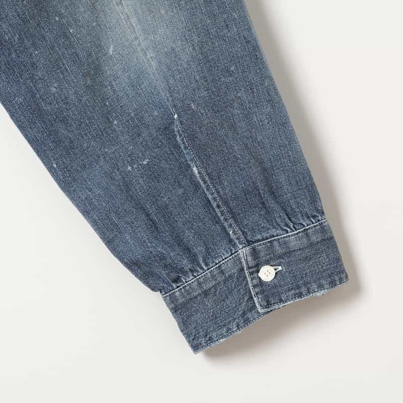 ANCELLM ANCELLM＜アンセルム＞ バンドカラーデニムシャツ INDIGO