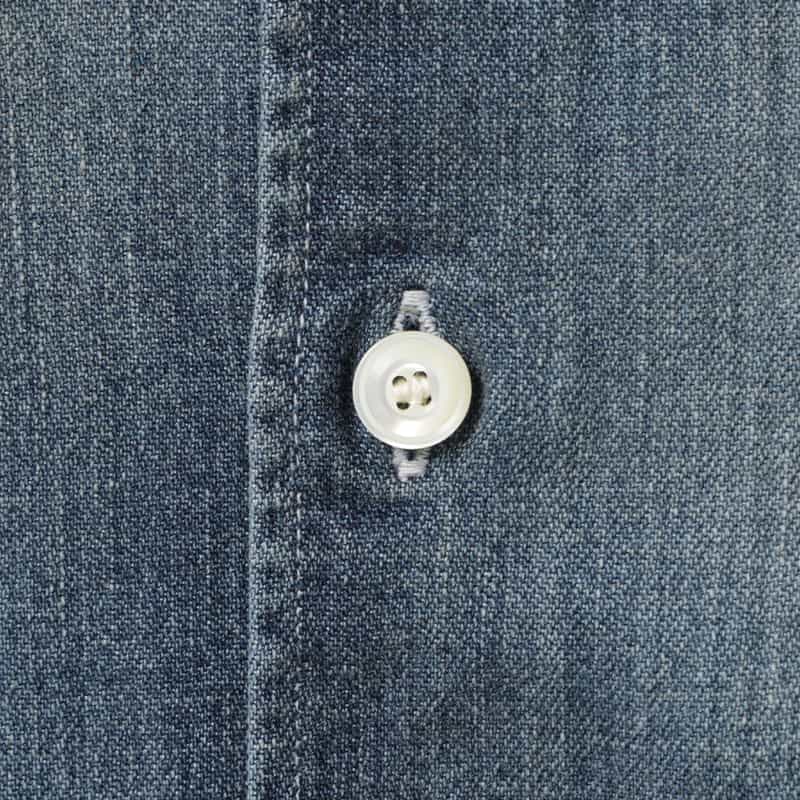 ANCELLM ANCELLM＜アンセルム＞ バンドカラーデニムシャツ INDIGO