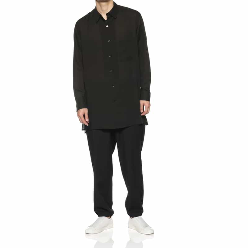 YOHJI YAMAMOTO YOHJI YAMAMOTO ＜ヨウジ ヤマモト＞ ポケット付きカジュアルシャツ BLACK