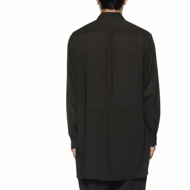 YOHJI YAMAMOTO YOHJI YAMAMOTO ＜ヨウジ ヤマモト＞ ポケット付きカジュアルシャツ BLACK