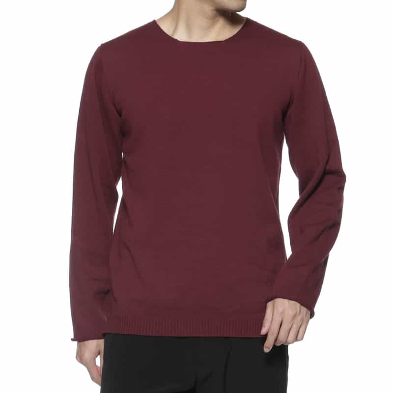 YOHJI YAMAMOTO ＜ヨウジ ヤマモト＞ 刺繍ロゴ入りニットプルオーバー