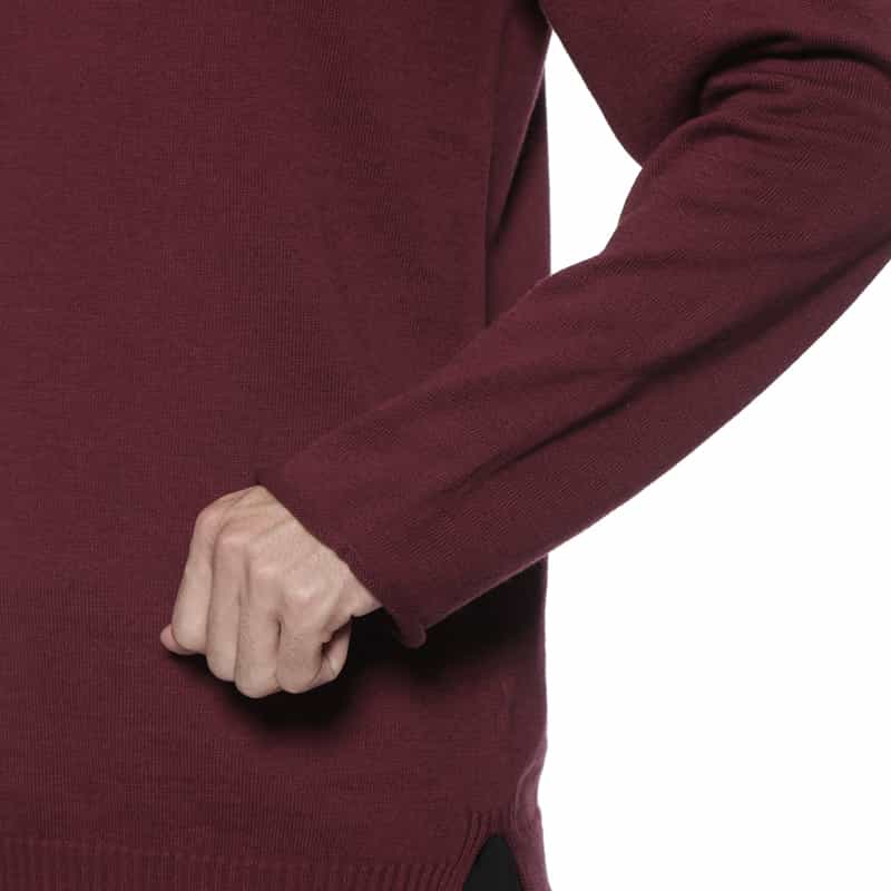 YOHJI YAMAMOTO YOHJI YAMAMOTO ＜ヨウジ ヤマモト＞ 刺繍ロゴ入りニットプルオーバー WINE