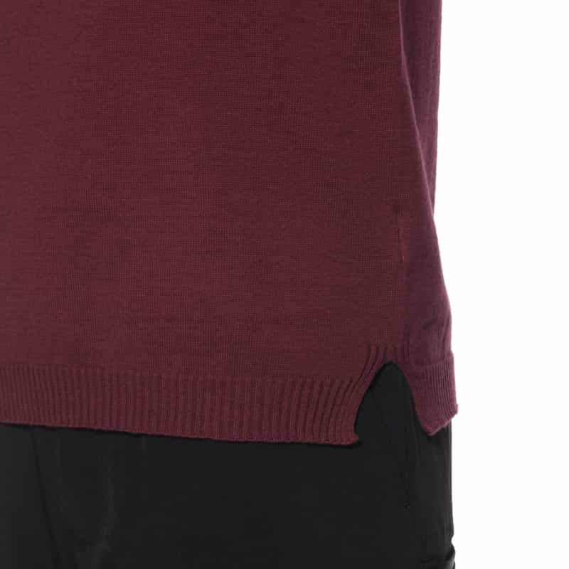 YOHJI YAMAMOTO YOHJI YAMAMOTO ＜ヨウジ ヤマモト＞ 刺繍ロゴ入りニットプルオーバー WINE