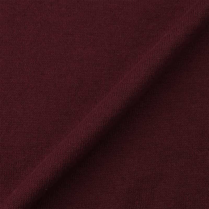 YOHJI YAMAMOTO YOHJI YAMAMOTO ＜ヨウジ ヤマモト＞ 刺繍ロゴ入りニットプルオーバー WINE