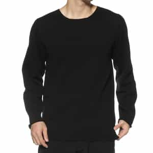 YOHJI YAMAMOTO ＜ヨウジ ヤマモト＞ 刺繍ロゴ入りニットプルオーバー