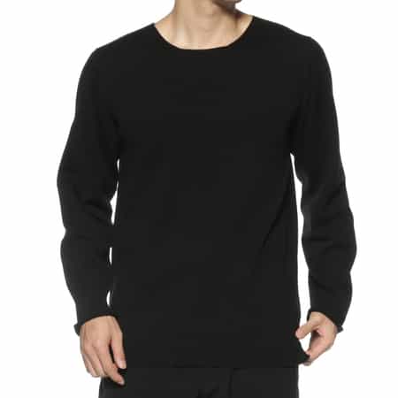 YOHJI YAMAMOTO ＜ヨウジ ヤマモト＞ 刺繍ロゴ入りニットプルオーバー