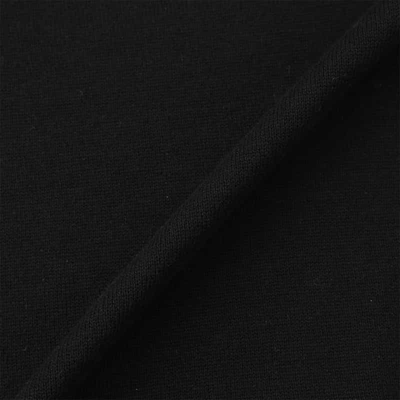 YOHJI YAMAMOTO YOHJI YAMAMOTO ＜ヨウジ ヤマモト＞ 刺繍ロゴ入りニットプルオーバー BLACK