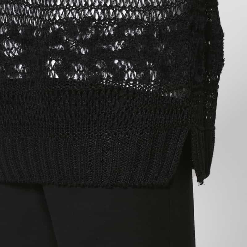 YOHJI YAMAMOTO YOHJI YAMAMOTO ＜ヨウジ ヤマモト＞ ボーダー柄ニットベスト BLACK