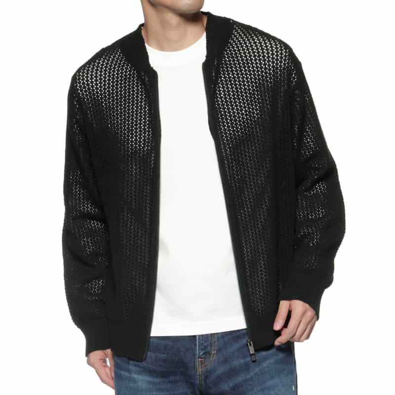 YOHJI YAMAMOTO ＜ヨウジ ヤマモト＞ ジップアップニットブルゾン