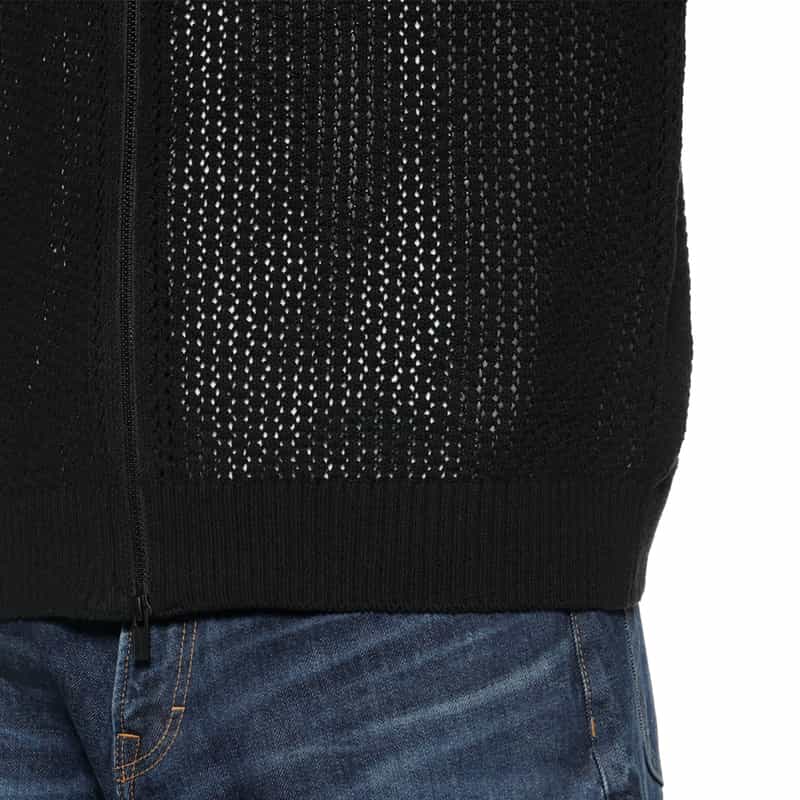 YOHJI YAMAMOTO YOHJI YAMAMOTO ＜ヨウジ ヤマモト＞ ジップアップニットブルゾン BLACK