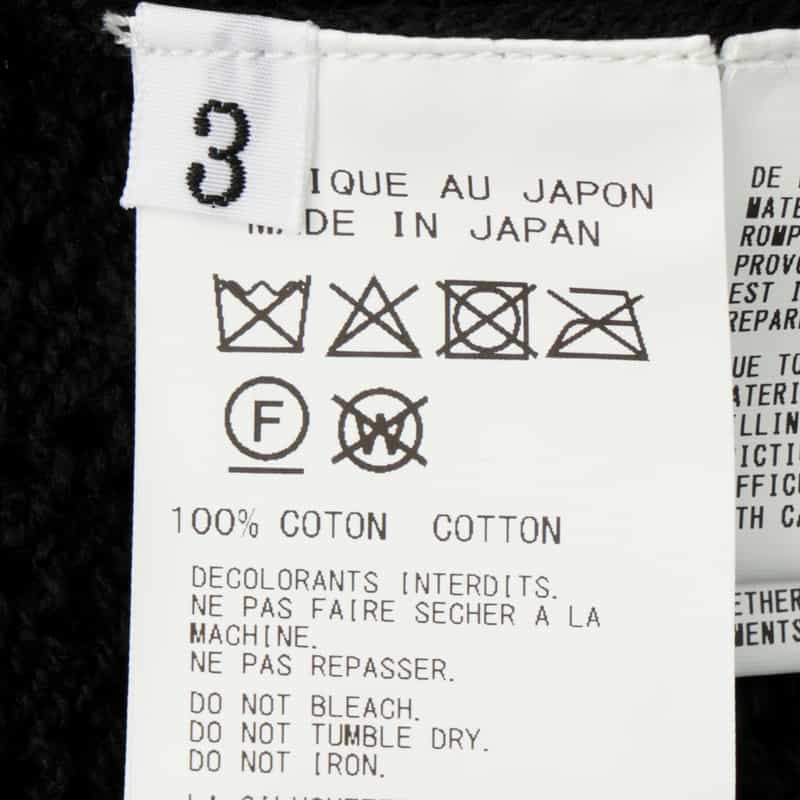 YOHJI YAMAMOTO YOHJI YAMAMOTO ＜ヨウジ ヤマモト＞ ジップアップニットブルゾン BLACK