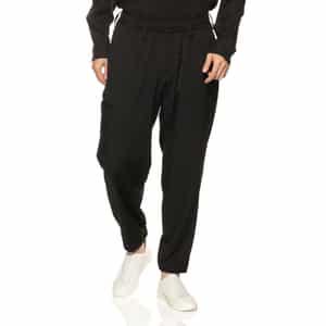 YOHJI YAMAMOTO ＜ヨウジ ヤマモト＞ ウールギャバジンリブ付きパンツ