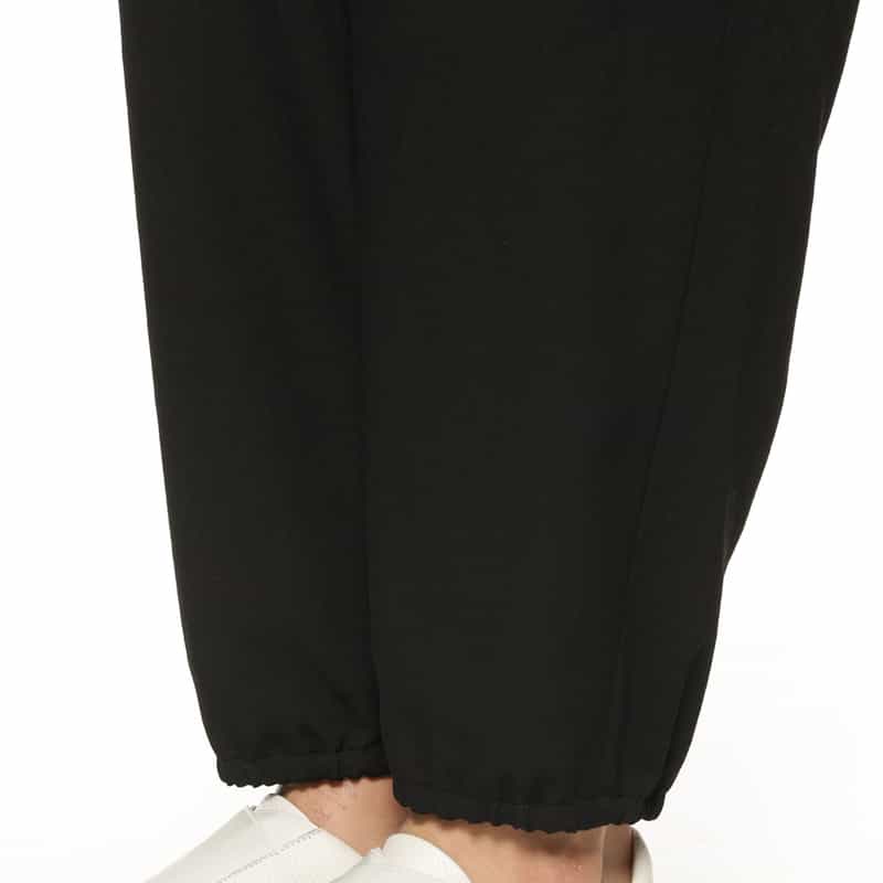 YOHJI YAMAMOTO YOHJI YAMAMOTO ＜ヨウジ ヤマモト＞ ウールギャバジンリブ付きパンツ BLACK