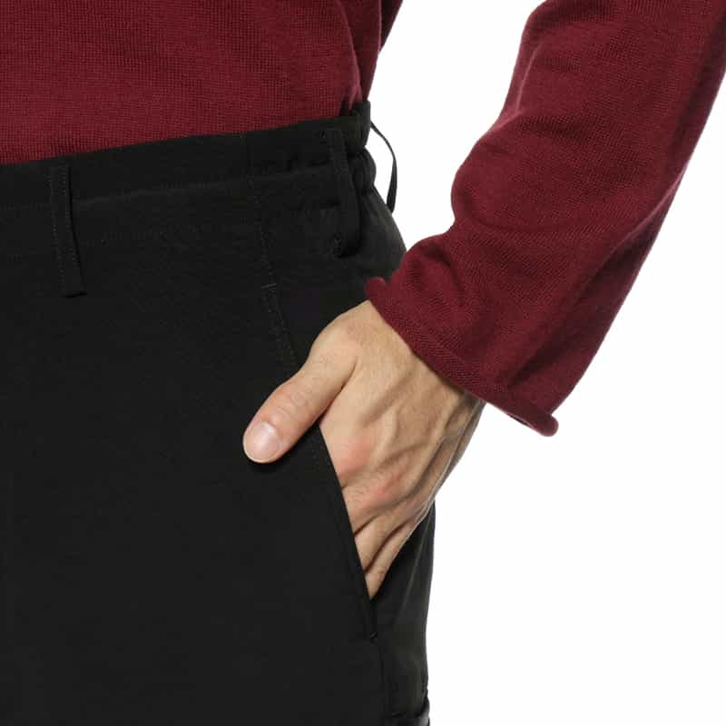 YOHJI YAMAMOTO YOHJI YAMAMOTO ＜ヨウジ ヤマモト＞ ストレートイージーパンツ BLACK