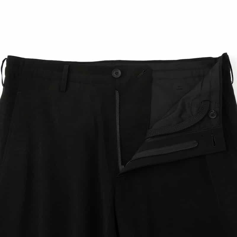 YOHJI YAMAMOTO YOHJI YAMAMOTO ＜ヨウジ ヤマモト＞ ストレートイージーパンツ BLACK