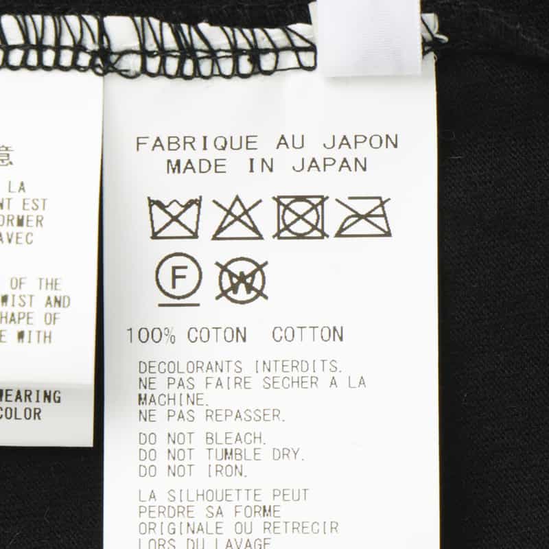 YOHJI YAMAMOTO YOHJI YAMAMOTO ＜ヨウジ ヤマモト＞ デザインTシャツ BLACK