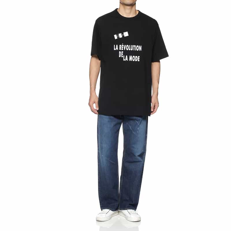 YOHJI YAMAMOTO YOHJI YAMAMOTO ＜ヨウジ ヤマモト＞ プリントTシャツ BLACK