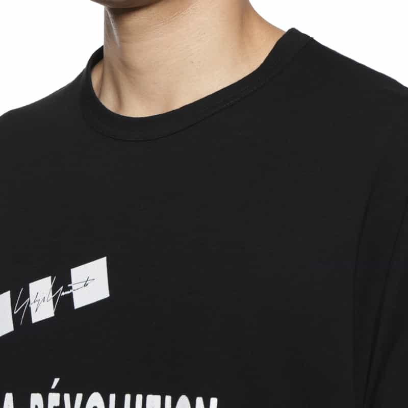 YOHJI YAMAMOTO YOHJI YAMAMOTO ＜ヨウジ ヤマモト＞ プリントTシャツ BLACK