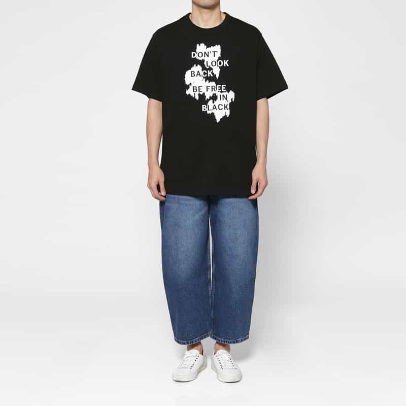 YOHJI YAMAMOTO YOHJI YAMAMOTO ＜ヨウジ ヤマモト＞ プリントTシャツ BLACK