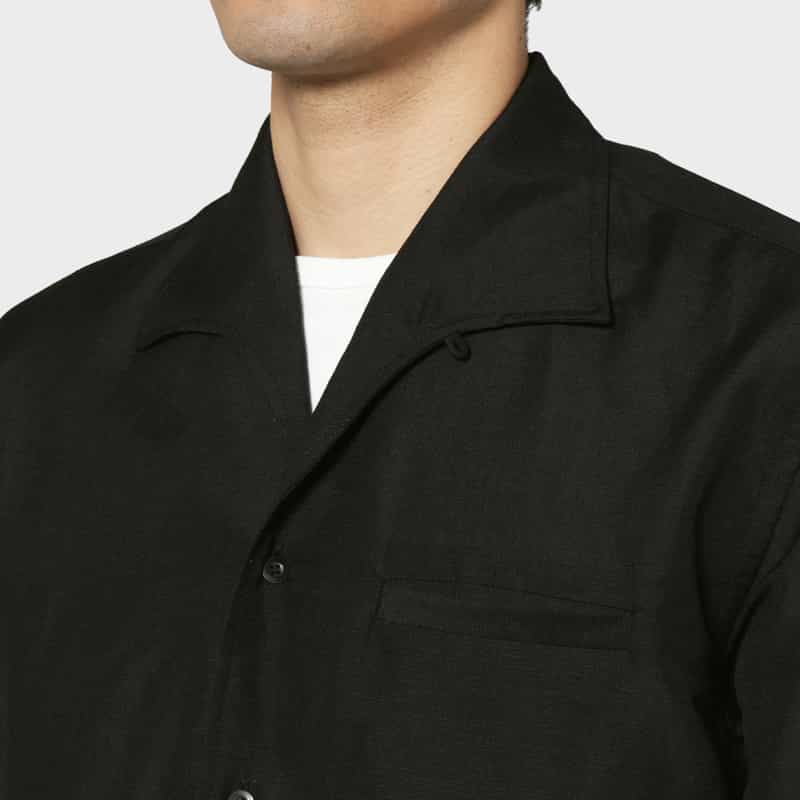 VUJA DE VUJA DE＜ヴジャ　デ＞ オープンカラーシャツ BLACK