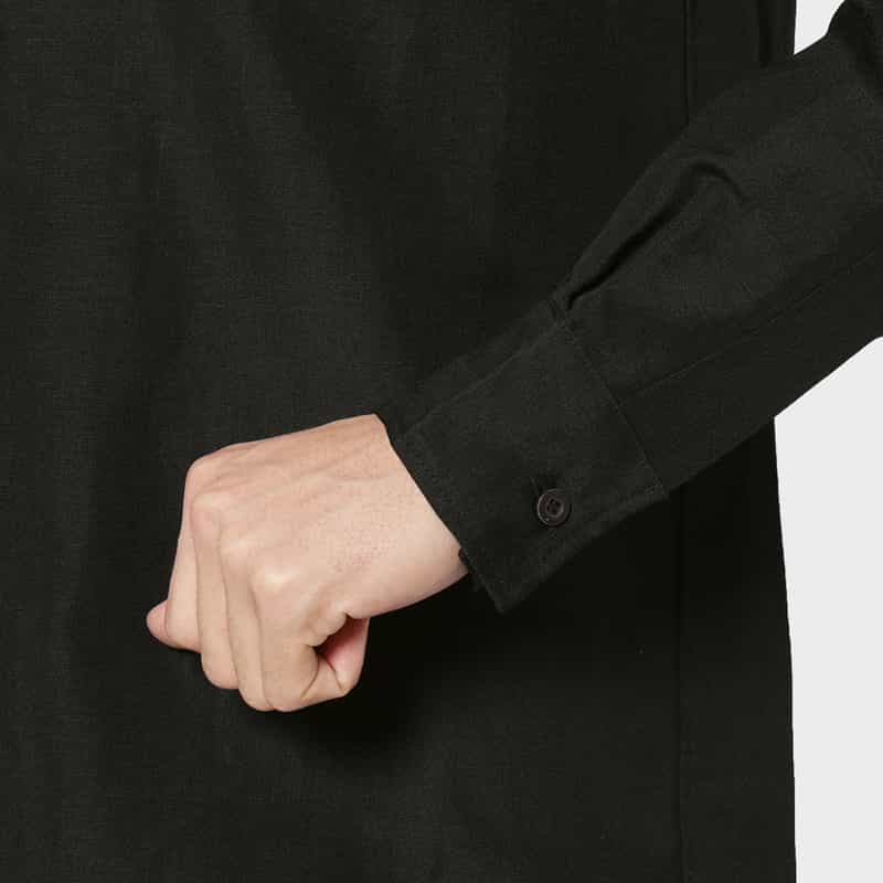 VUJA DE VUJA DE＜ヴジャ　デ＞ オープンカラーシャツ BLACK