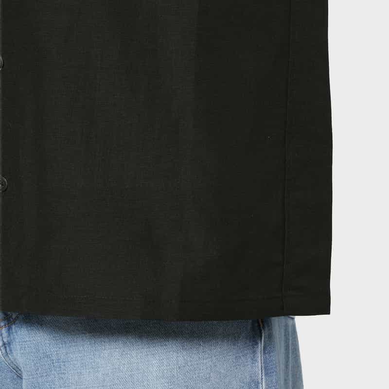 VUJA DE VUJA DE＜ヴジャ　デ＞ オープンカラーシャツ BLACK