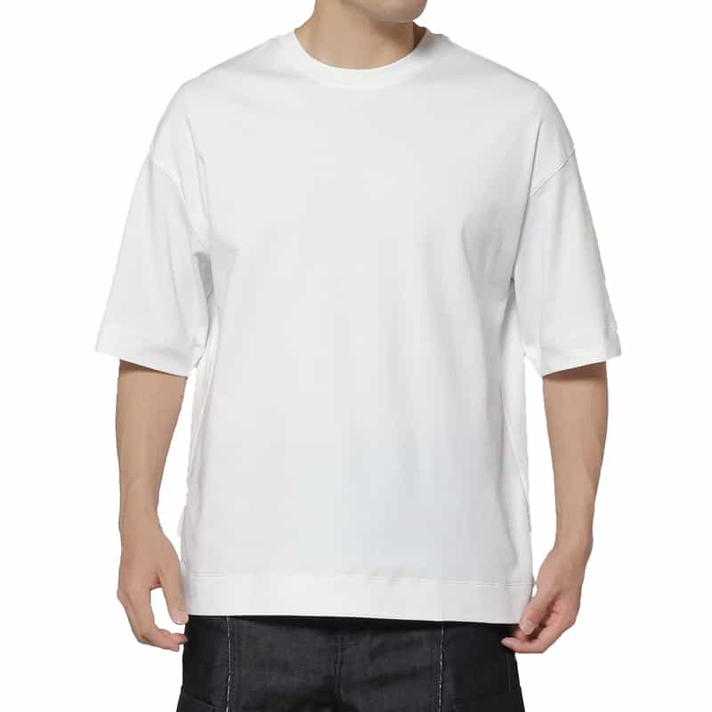 VUJA DE VUJA DE＜ヴジャ　デ＞ コットンジャージー素材Tシャツ WHITE