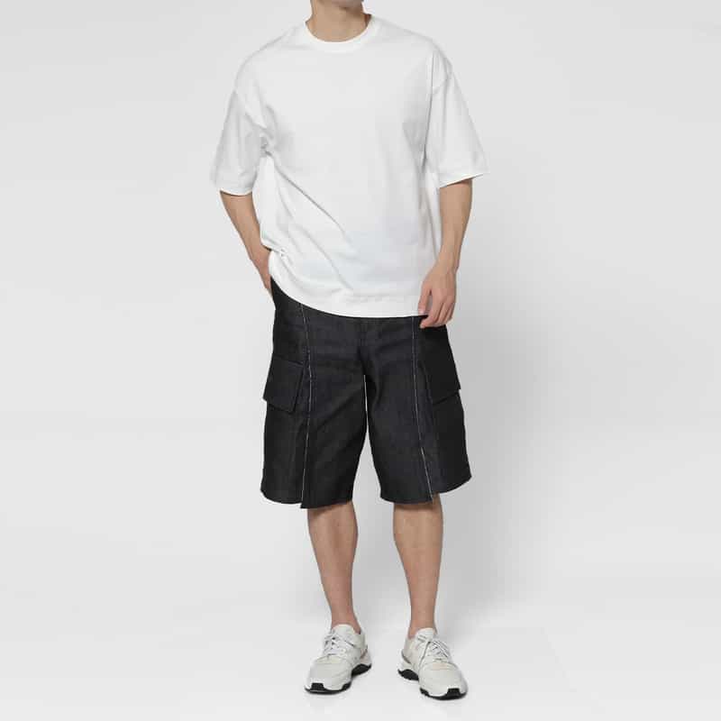 VUJA DE VUJA DE＜ヴジャ　デ＞ コットンジャージー素材Tシャツ WHITE