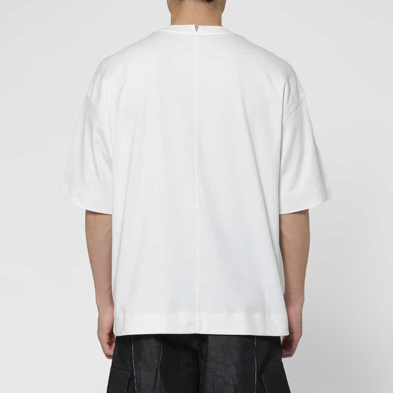 VUJA DE VUJA DE＜ヴジャ　デ＞ コットンジャージー素材Tシャツ WHITE