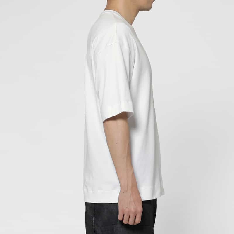 VUJA DE VUJA DE＜ヴジャ　デ＞ コットンジャージー素材Tシャツ WHITE