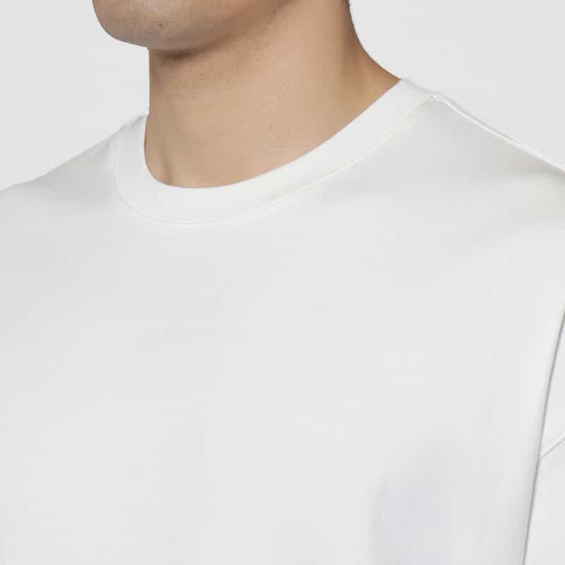 VUJA DE VUJA DE＜ヴジャ　デ＞ コットンジャージー素材Tシャツ WHITE