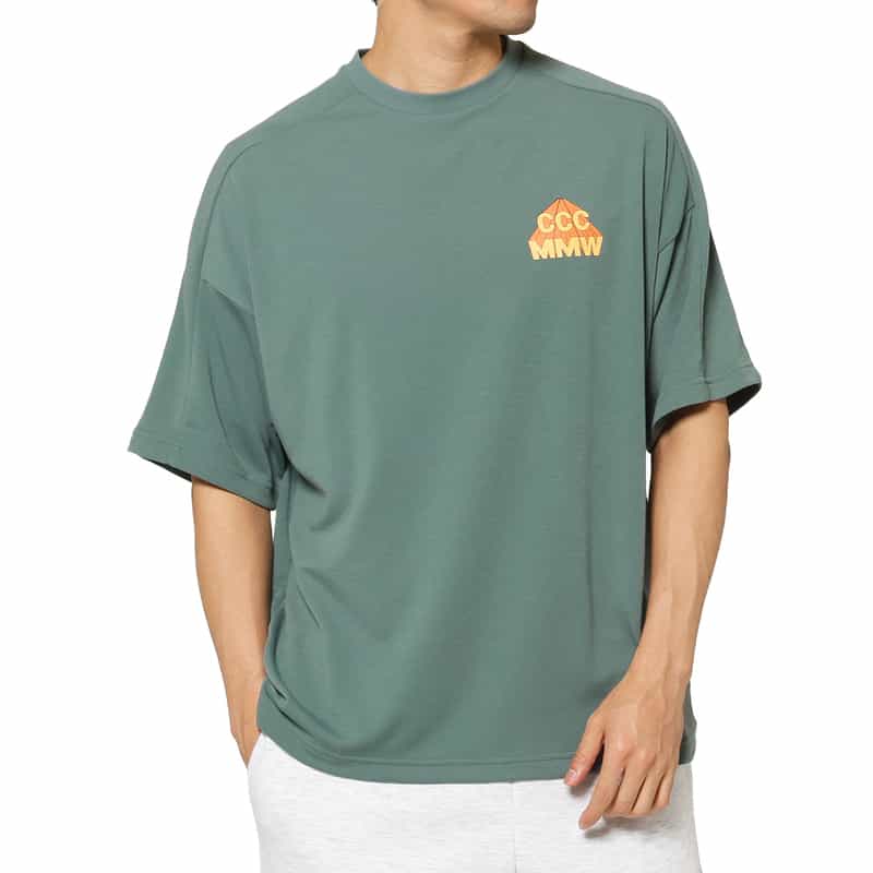 CITY COUNTRY CITY CITY COUNTRY CITY＜シティーカントリーシティー＞ ロゴ入りTシャツ GREEN