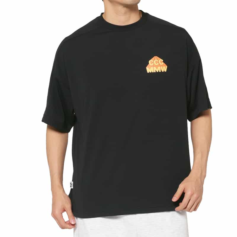 CITY COUNTRY CITY CITY COUNTRY CITY＜シティーカントリーシティー＞ ロゴ入りTシャツ BLACK