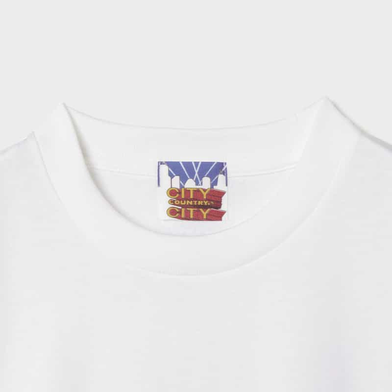 CITY COUNTRY CITY CITY COUNTRY CITY ＜シティーカントリーシティー＞ グラフィックTシャツ WHITE