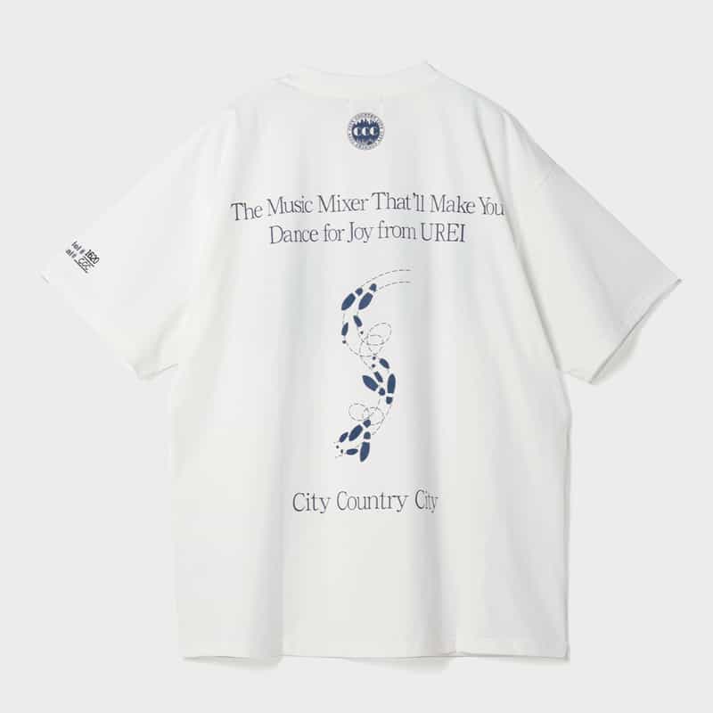 CITY COUNTRY CITY CITY COUNTRY CITY ＜シティーカントリーシティー＞ グラフィックTシャツ WHITE