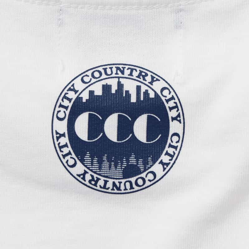 CITY COUNTRY CITY CITY COUNTRY CITY ＜シティーカントリーシティー＞ グラフィックTシャツ WHITE