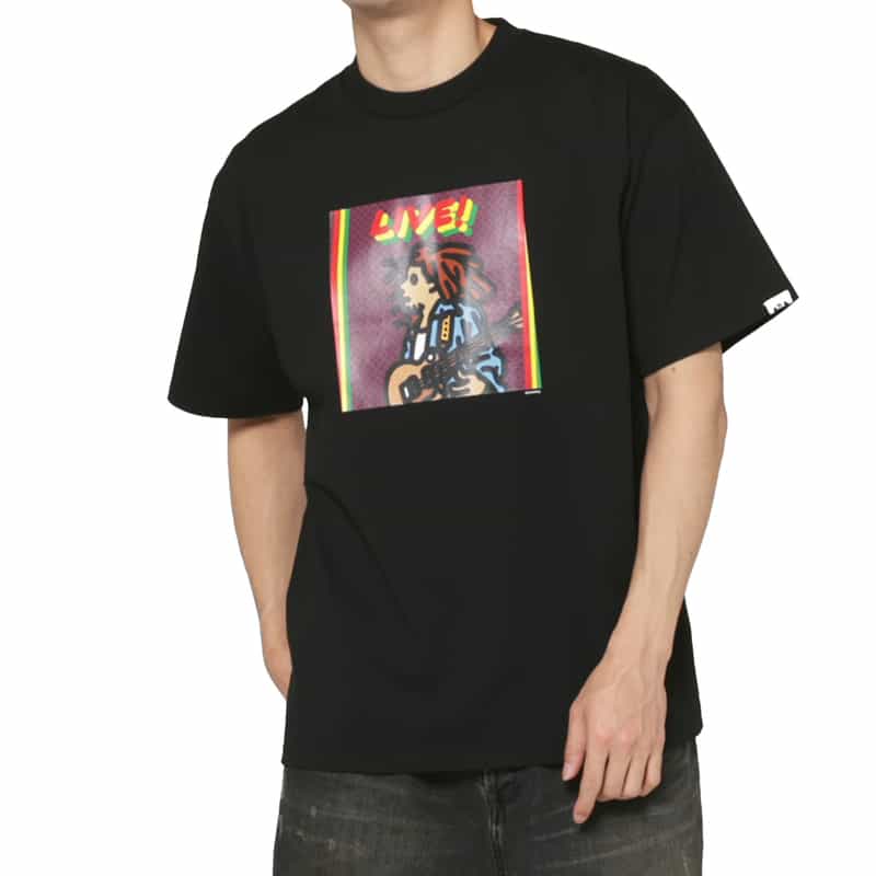 CITY COUNTRY CITY CITY COUNTRY CITY＜シティーカントリーシティー＞ グラフィックTシャツ BLACK