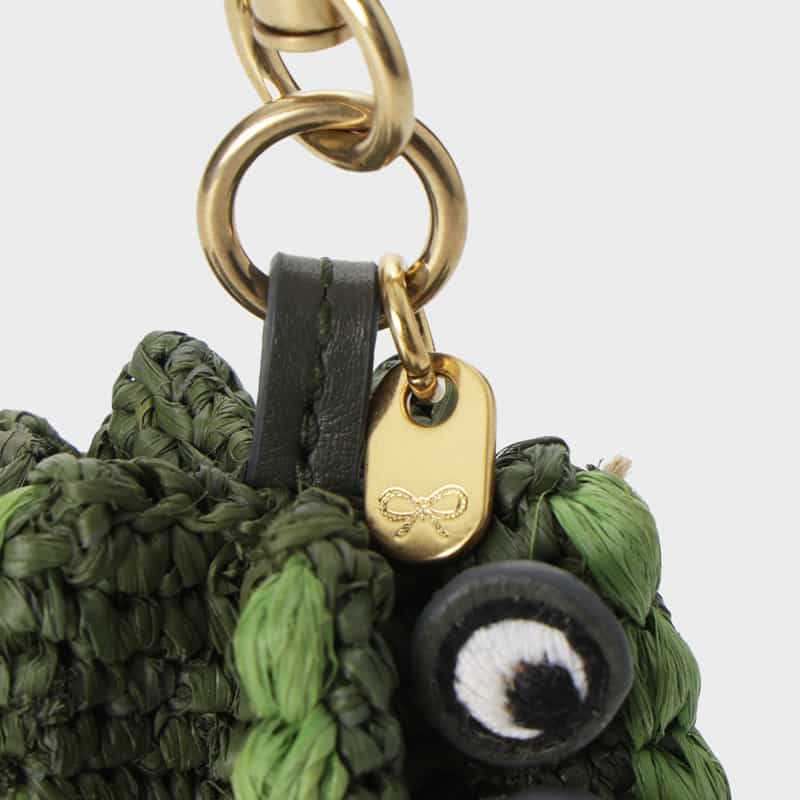 ANYA HINDMARCH ANYA HINDMARCH ＜アニヤ ハインドマーチ＞ ラフィア素材チャーム "Cactus in Khaki" GREEN