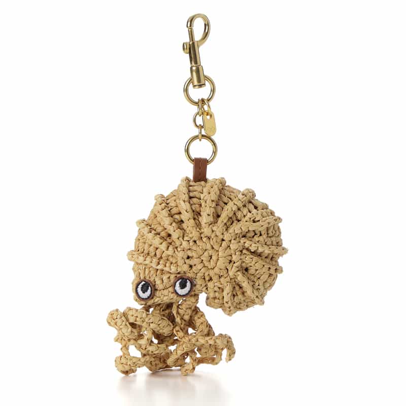 ANYA HINDMARCH ANYA HINDMARCH ＜アニヤ ハインドマーチ＞ ラフィア素材チャーム "Hermit Crab" BEIGE