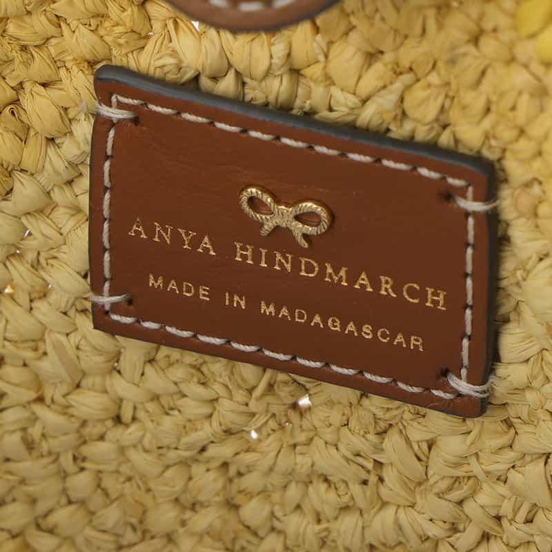 ANYA HINDMARCH ANYA HINDMARCH＜アニヤ ハインドマーチ＞ ラフィア素材 ラウンド型2WAYバッグ（YELLOW） YELLOW