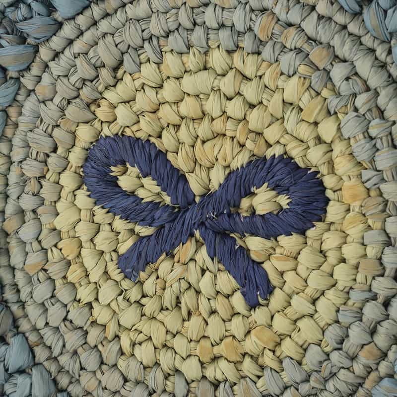 ANYA HINDMARCH ANYA HINDMARCH＜アニヤ ハインドマーチ＞ ラフィア素材 ラウンド型2WAYバッグ（BLUE） BLUE