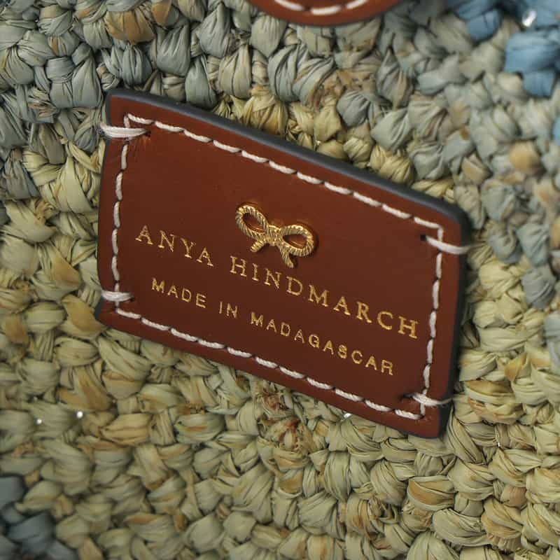 ANYA HINDMARCH ANYA HINDMARCH＜アニヤ ハインドマーチ＞ ラフィア素材 ラウンド型2WAYバッグ（BLUE） BLUE