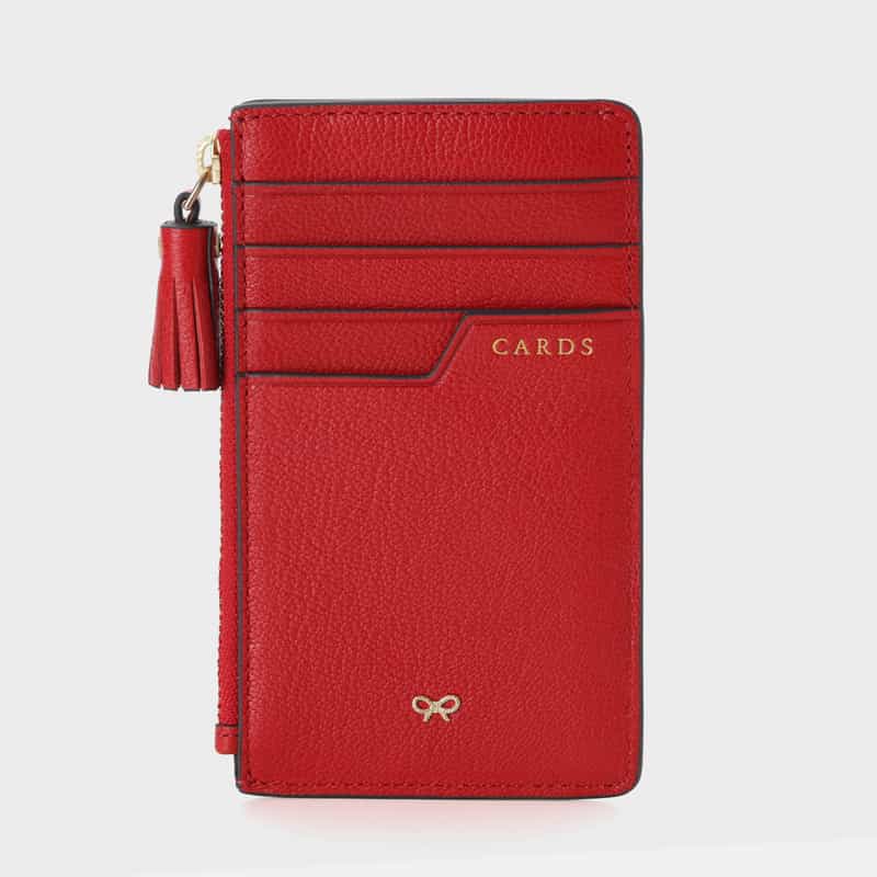 ANYA HINDMARCH ANYA HINDMARCH＜アニヤ ハインドマーチ＞ フラグメントケース “milky“ RED