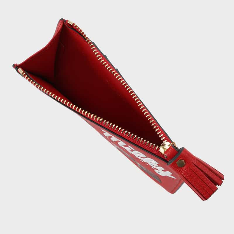 ANYA HINDMARCH ANYA HINDMARCH＜アニヤ ハインドマーチ＞ フラグメントケース “milky“ RED