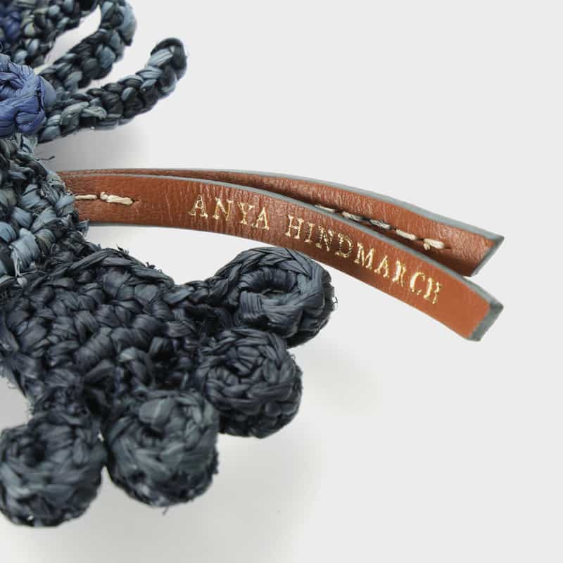 ANYA HINDMARCH ANYA HINDMARCH ＜アニヤ ハインドマーチ＞ ラフィア素材チャーム "Deep Sea Creature" BLUE