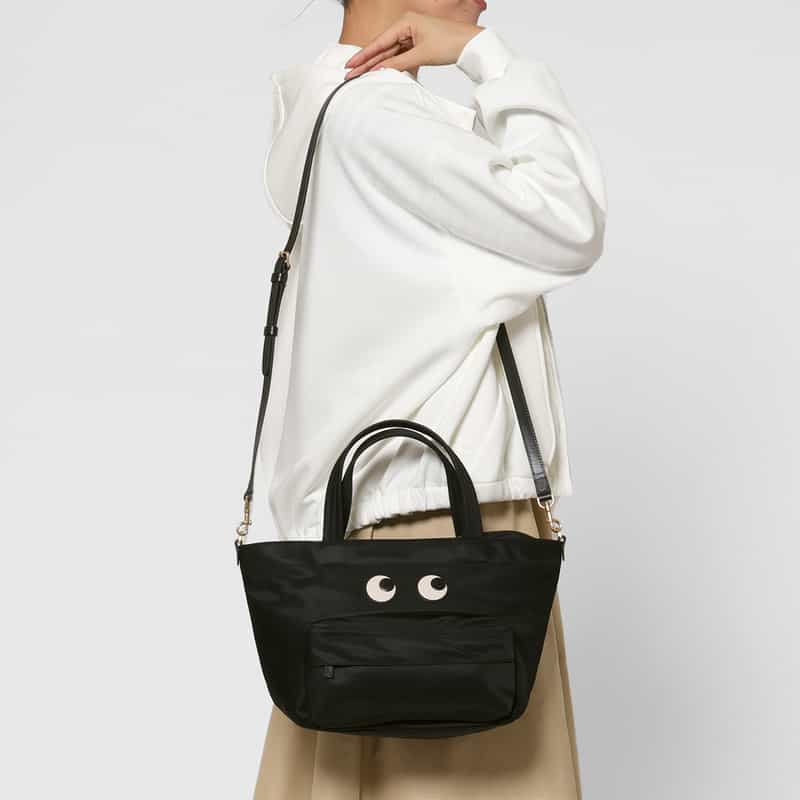 ANYA HINDMARCH ANYA HINDMARCH ＜アニヤ ハインドマーチ＞ ミニトートバッグ “EYES“ BLACK