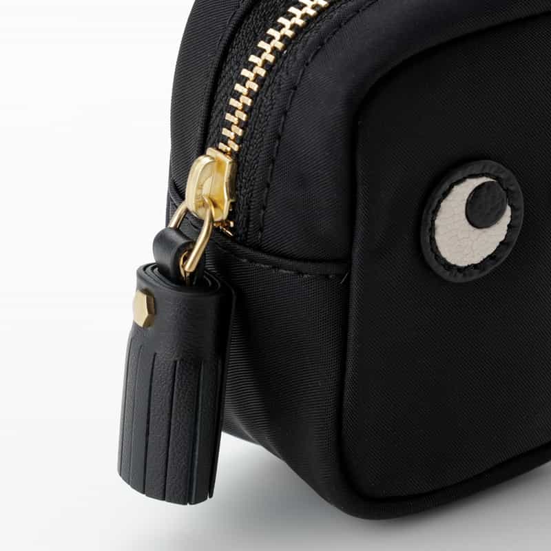 ANYA HINDMARCH ANYA HINDMARCH＜アニヤ ハインドマーチ＞ イヤフォンポーチ "EYES" BLACK