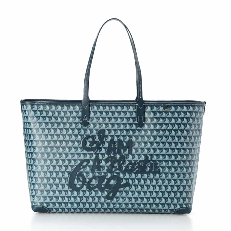 ANYA HINDMARCH ANYA HINDMARCH＜アニヤ ハインドマーチ＞ フラグメントケース “I am a Plastic Bag“ BLUE